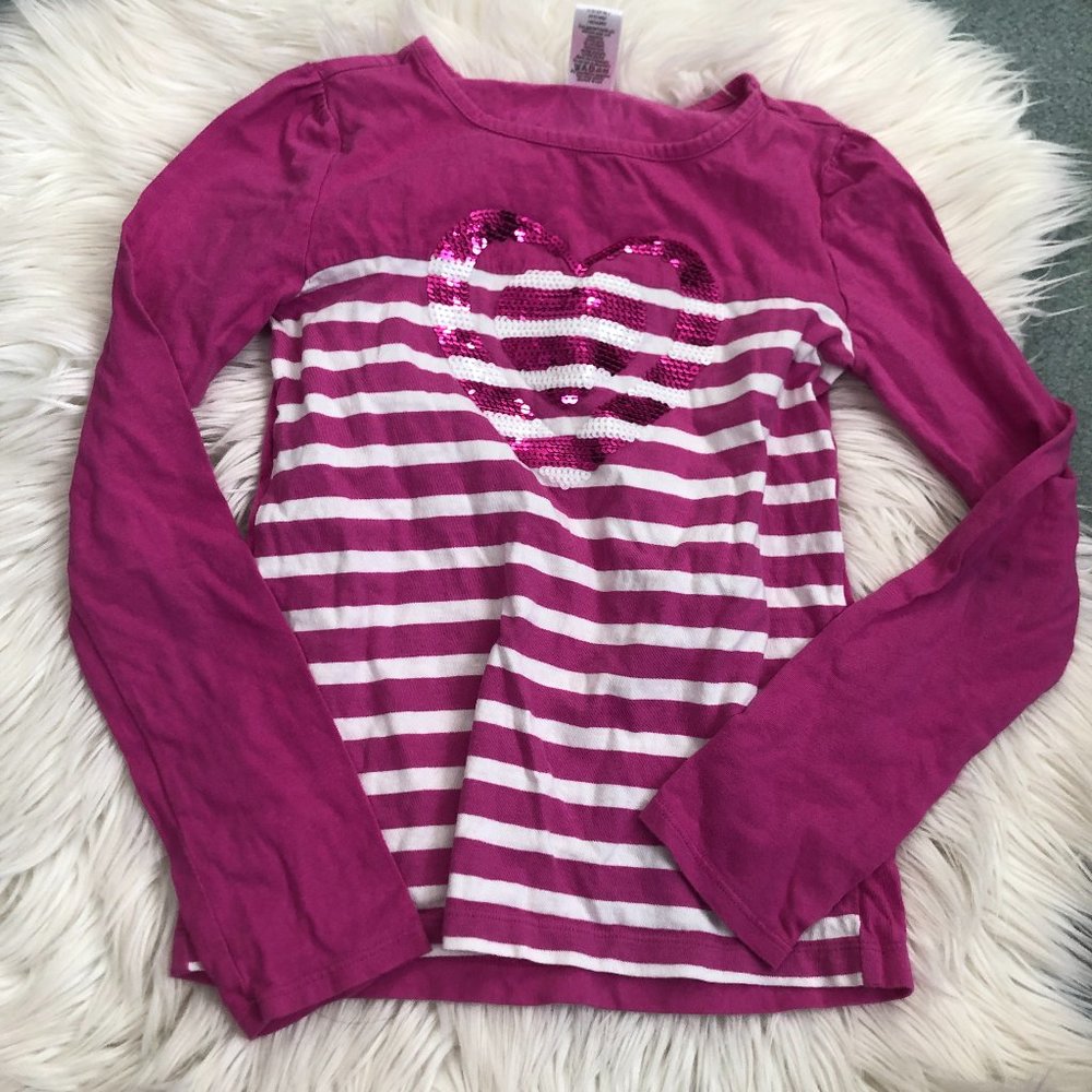 Gymboree pink striped shirt size 12